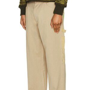 NEW Mister Green Patchwork Camo Utility Pant in Mushroom FWRD BEIGE KHAKI NWOT